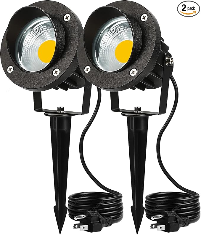 SUNVIE 20W Outdoor Spotlight LED Landscape Lighting 120V AC Waterproof Yard by SUNVIE