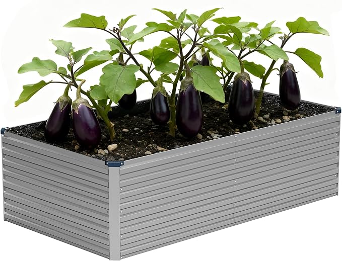 Vengarus 6x3x2FT Galvanized Raised Garden Bed Kit, Deep Root Planter Box by Vengarus