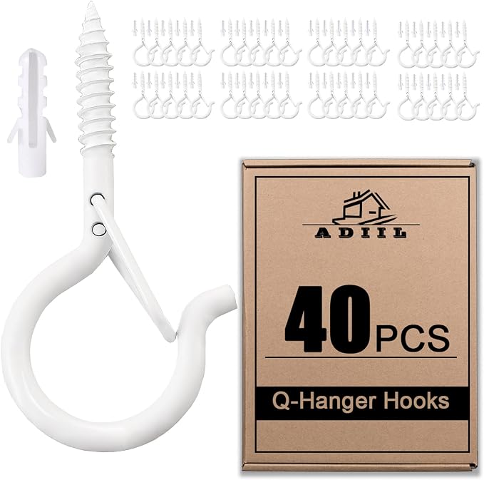 ADIIL 40 PCS Q Hanger Hooks by ADIIL