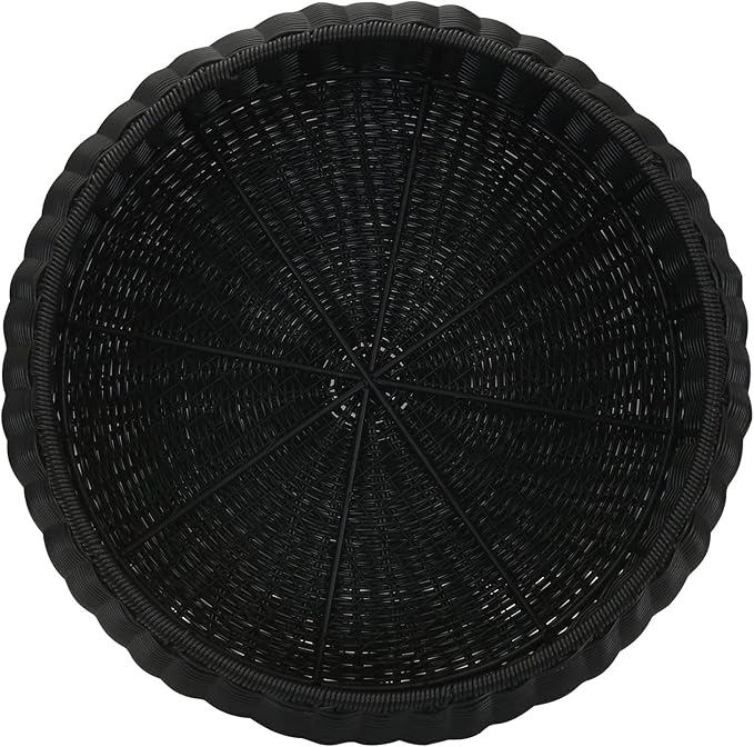 Household Essentials Handwoven Resin Storage Stool Ottoman - Image 8