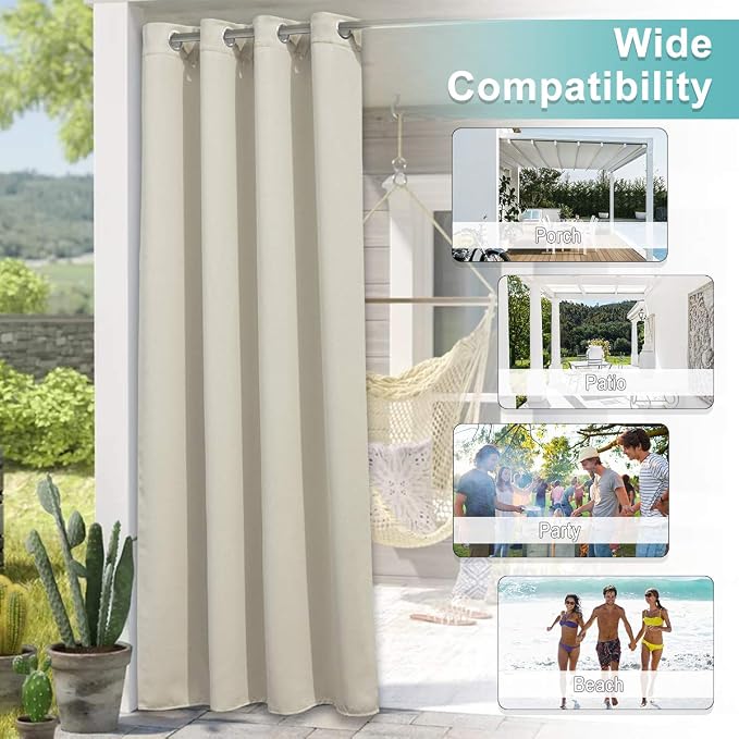 NICETOWN Outdoor Divider Curtain Waterproof - Image 4