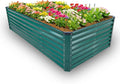GARDMAX 8x4x2FT Galvanized Raised Garden Bed Kit, Metal Planter Boxes Outdoor by ChooseGardmaxforbetterlife