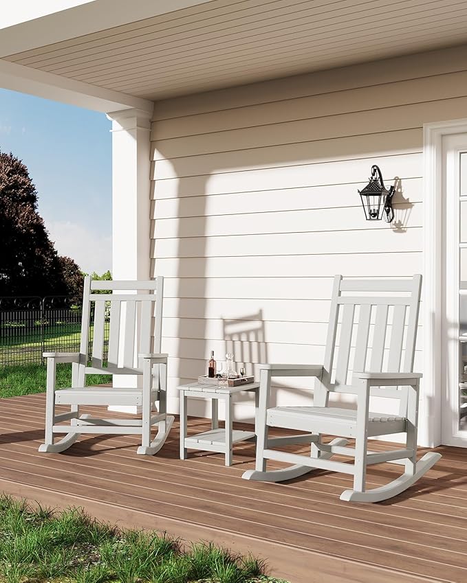 GarveeLife Poly Lumber Rocking Chair Outdoor - Image 7