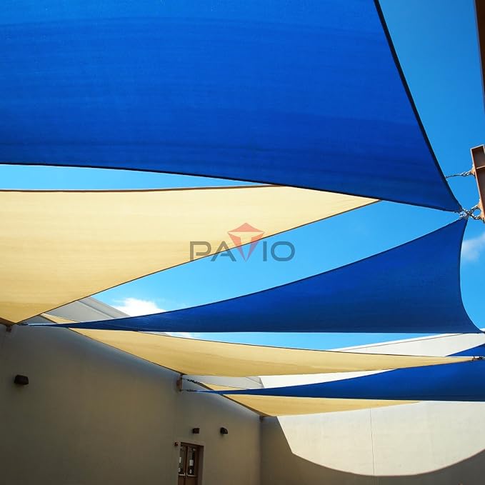 Patio Paradise 21' x 21' x 21' Sun Shade Sail Triangle Canopy Shade Cloth - Image 6