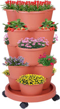 5-Tier Vertical Garden Tower Stackable Planter by Pinky+Family