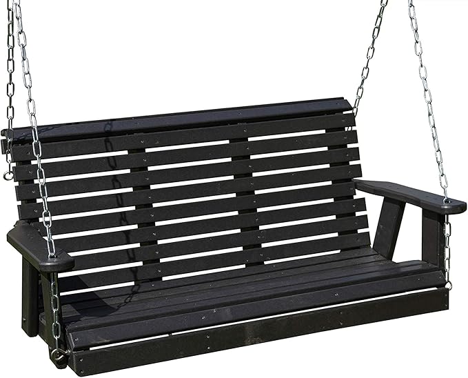Poly Lumber Wood 4FT Porch Swing Amish Craftsmandship Made in USA HDPE by Unknown
