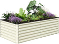 SnugNiture Galvanized Raised Garden Bed 6x3x2FT Outdoor Large Metal Planter Box by snugniture