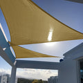 SUNNY GUARD Custom Size 14'x14'x14' Sand Sun Shade Sail Triangle UV Block Shade by SUNNYGUARD