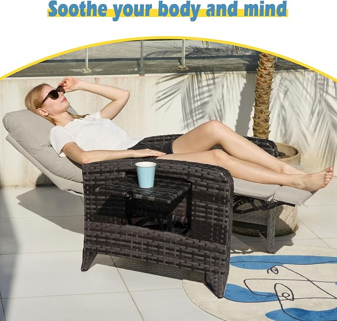 Upgraded Outdoor Recliner Chair, Reclining Patio Chairs - Image 6