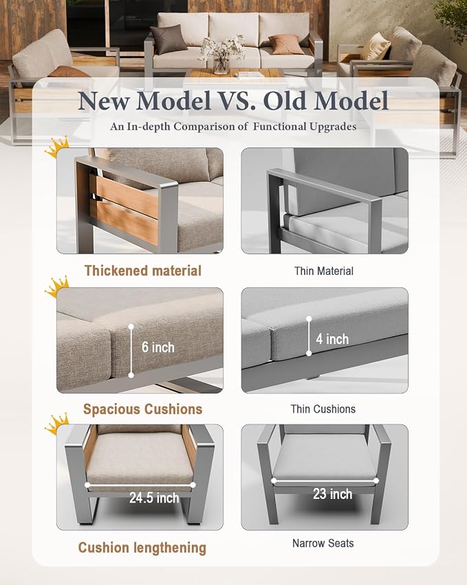 ZANDOR Aluminum Outdoor Patio Furniture - Image 3