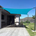 SUNNY GUARD Sun Shade Sail 20' x 20' Rectangle Turquoise Blue UV Block Sunshade by SUNNYGUARD