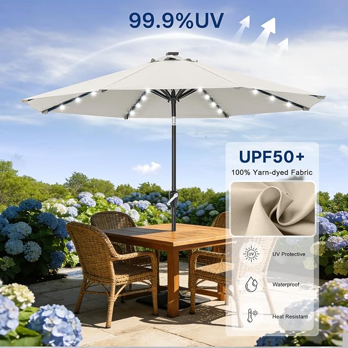 ABCCANOPY 10FT Durable Solar Led Patio Umbrellas - Image 5