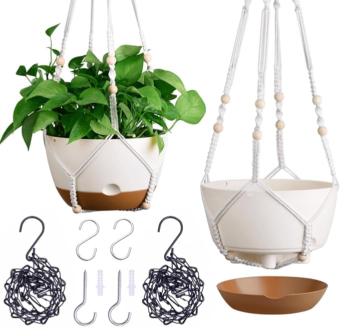 montresor Set of 2-8 Inch Hanging Planters by Montresor