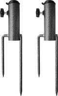 AMMSUN Patio Umbrella Steel Anchor Beach Umbrella Heavy Duty Metal Ground Grass by AMMSUN