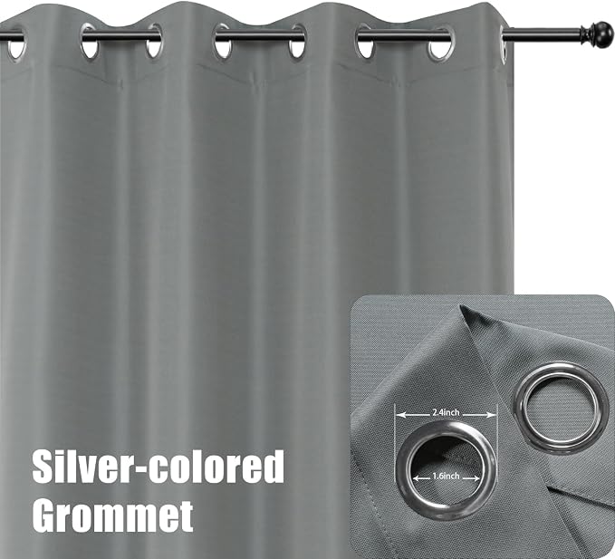 BONZER Outdoor Curtains for Patio Water Resistant Heavy Privacy Light Filtering - Image 2