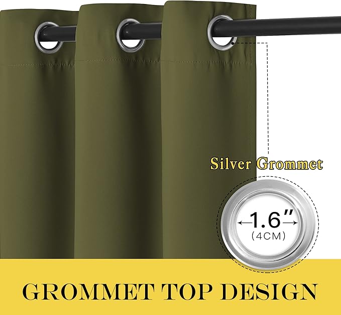 NICETOWN Privacy Room Divider Curtain Thermal Blackout Curtain - Image 6
