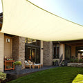 LOVE STORY Custom Size 12'x24' Butter Cream Sun Shade Sail Rectangle UV Block by LOVESTORY
