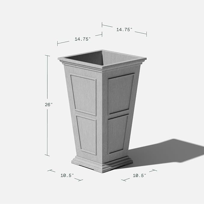 Veradek Fairmont Tall Plastic Planter - Image 3