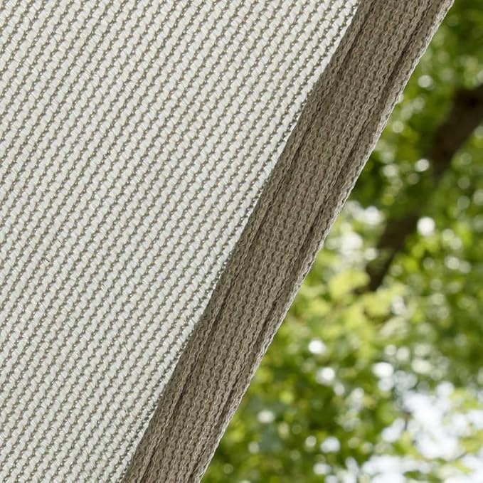 Amgo 10' x 10' x 10' Grey Triangle Sun Shade Sail UPF50+ Canopy Awning AGSLT - Image 8