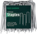 FEED GARDEN 6 Inch 300 Pack Galvanized Landscape Staples 11 Gauge Anti-Rust by FEEDGARDEN