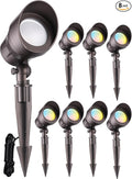 LEONLITE 8-Pack 5CCT Low Voltage LED Landscape Spotlight, Update by LEONLITE