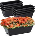 Planter Boxes for Domestic Gardening 8 Pcs, 17 Inch Long Window Sill Planter by Tectsia