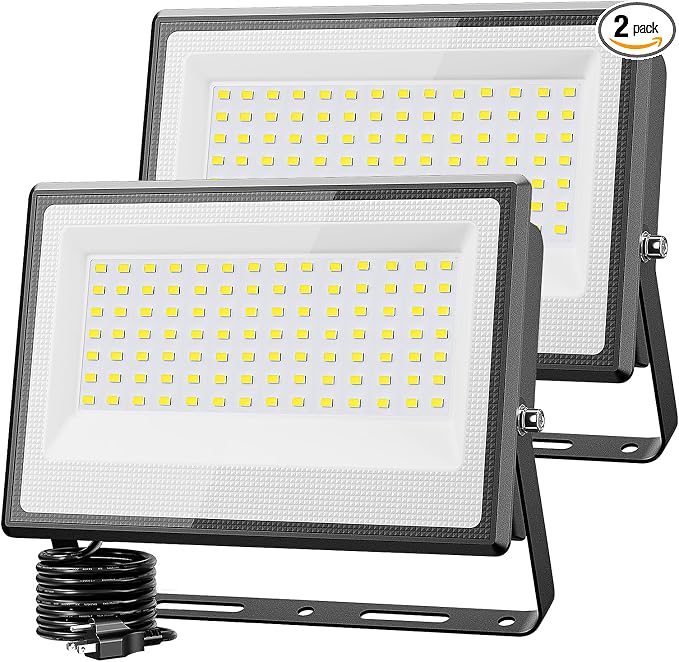 Olafus 2 Pack 150W LED Flood Light Outdoor, 15000LM Super Bright Work Lights by Olafus