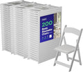 SIMPLEX 200 White Folding Chairs – Resin Stackable Foldable Chairs by Simplex