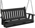 Poly Lumber Wood 4FT Mission Porch Swing Amish Craftsmandship Made in USA HDPE by Unknown