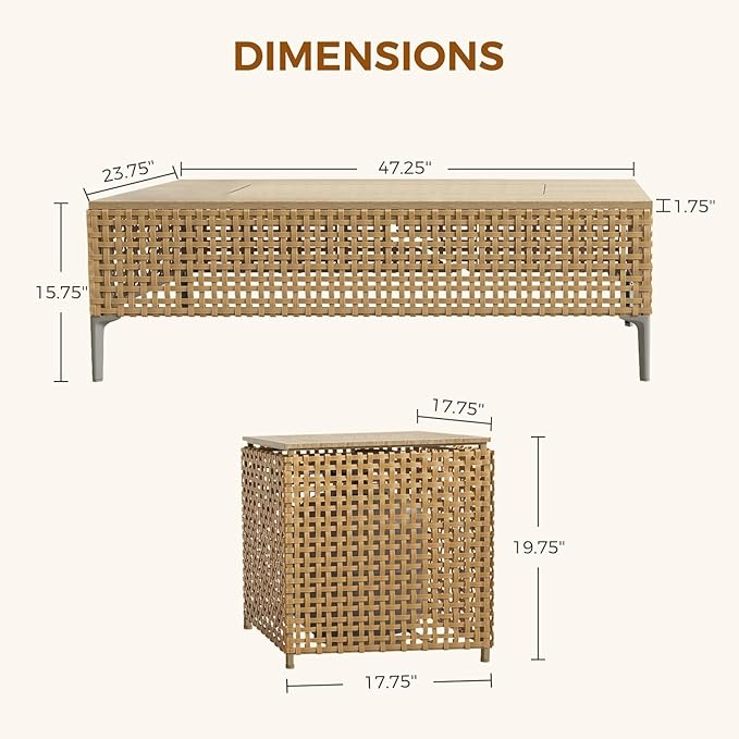 Grand patio 10-Piece Patio Furniture Set - Image 9