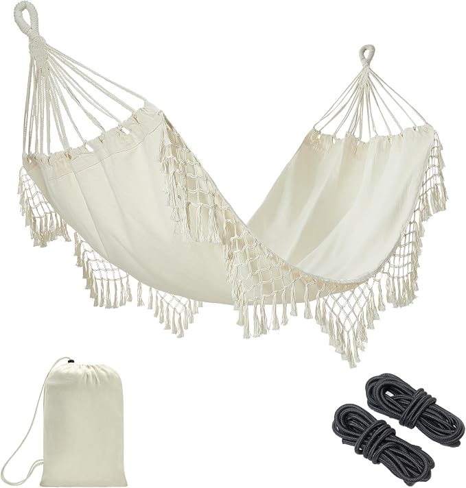 JoyView Boho Macrame Single Hammock by JoyView