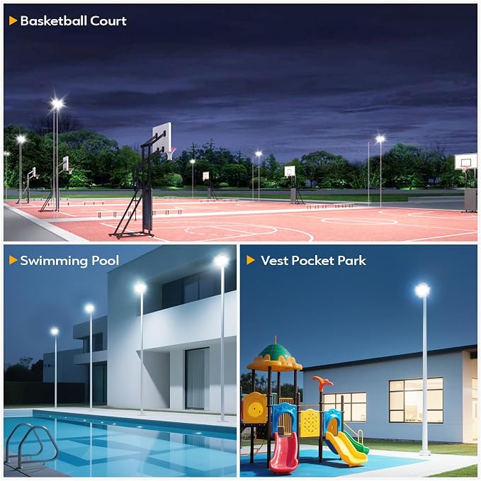 2 Pack LED Flood Lights Outdoor, 100W 10000LM Super Bright Floodlight Outside - Image 7