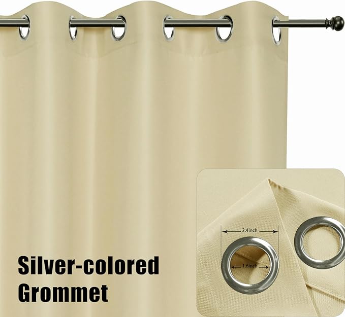 BONZER Outdoor Curtains for Patio Water Resistant Heavy Privacy Light Filtering - Image 3