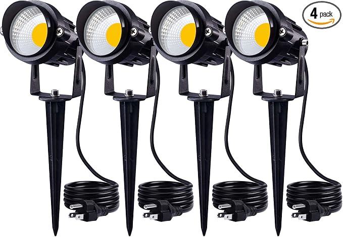 SUNVIE 120V Spot Lights Outdoor LED Landscape Lighting 12W AC Spotlights by SUNVIE