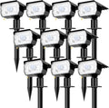 nipify 10 Pack Solar Lights Outdoor Waterproof, 3 Modes Motion Sensor Spot by Nipify