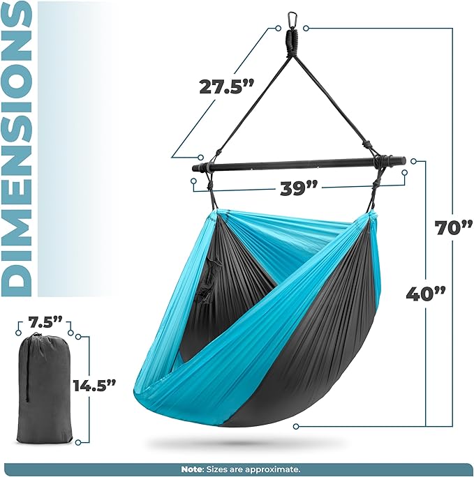 Sorbus Hanging Hammock Chair - Image 4