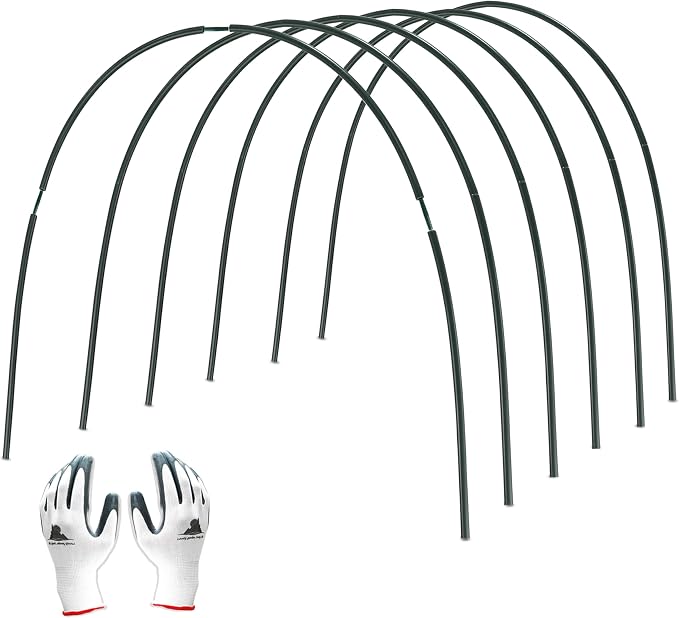 Gardzen Garden Hoops for Raised Beds Greenhouse Hoops, DIY Kit for Row Cover by Gardzen