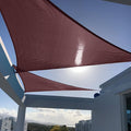 SUNNY GUARD Sun Shade Sail 10'x10'x14' Right Triangle Brown UV Block Sunshade by SUNNYGUARD