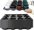 12 Cell Round Nursery Pots Trays Thickened Durable Seedling Pots Shuttle by RooTrimmer