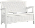 Suncast Elements Stylish Lightweight Loveseat Outdoor Seating by Suncast