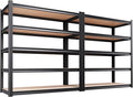 Set of 2 Garage Shelving-2050 lbs 5 Tier Storage Shelves, Adjustable Heavy Duty by Unknown