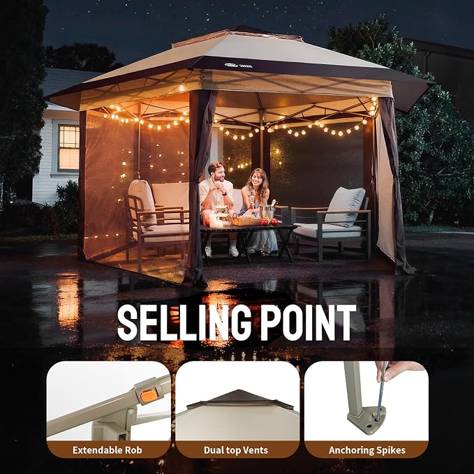 CROWN SHADES 12x12 Pop Up Gazebo - Image 5