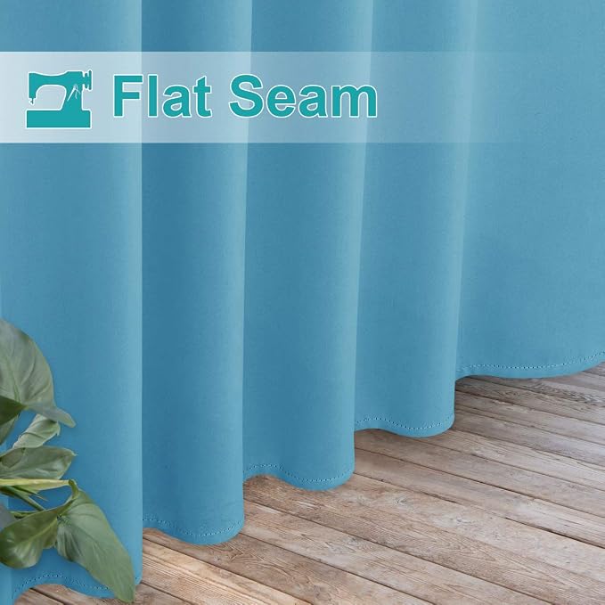 NICETOWN Outdoor Curtain for Patio Waterproof, Thermal Insulated Detachable - Image 7