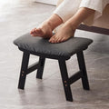 Foot Stool, Bamboo Small Sofa Foot Rest Under Desk, Extra Seating by Kitsanery