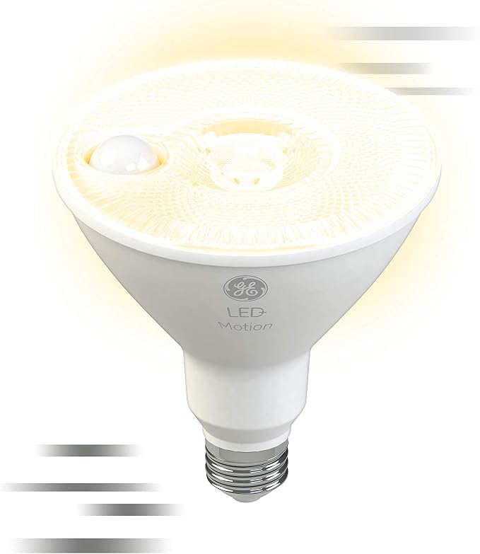 GE LED+ Motion LED Light Bulbs, PAR38 Outdoor Security Floodlights, Warm White - Image 11