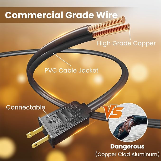 RTTY Classic Series 100FT All-Purpose Outdoor String Lights - Image 3