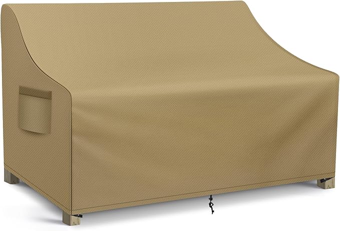 WLEAFJ Patio Sofa Cover Waterproof, 2-Seater Patio Loveseat Cover, Heavy Duty by WLEAFJ