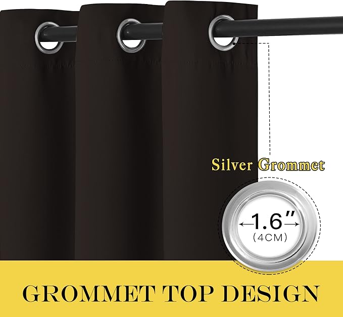 NICETOWN Blackout Curtain Panel 63 inch Long - Image 6
