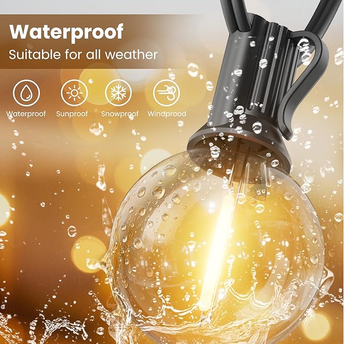 RTTY Classic Series 100FT All-Purpose Outdoor String Lights - Image 4