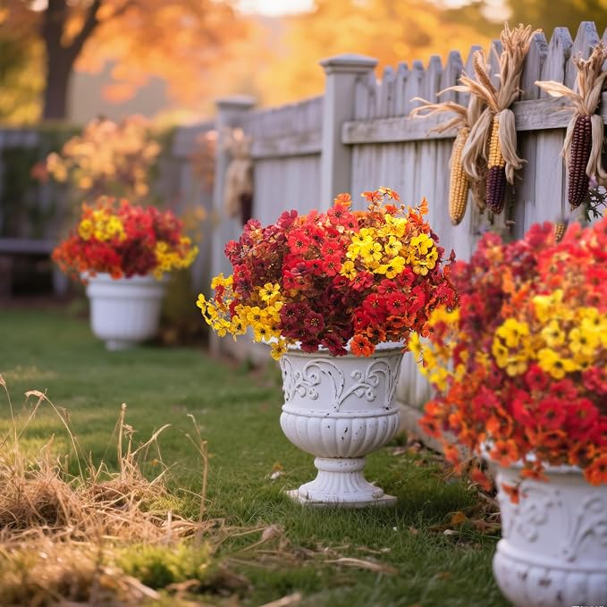 20 Bundles UV Resistant Artificial Fall Flowers - Image 6